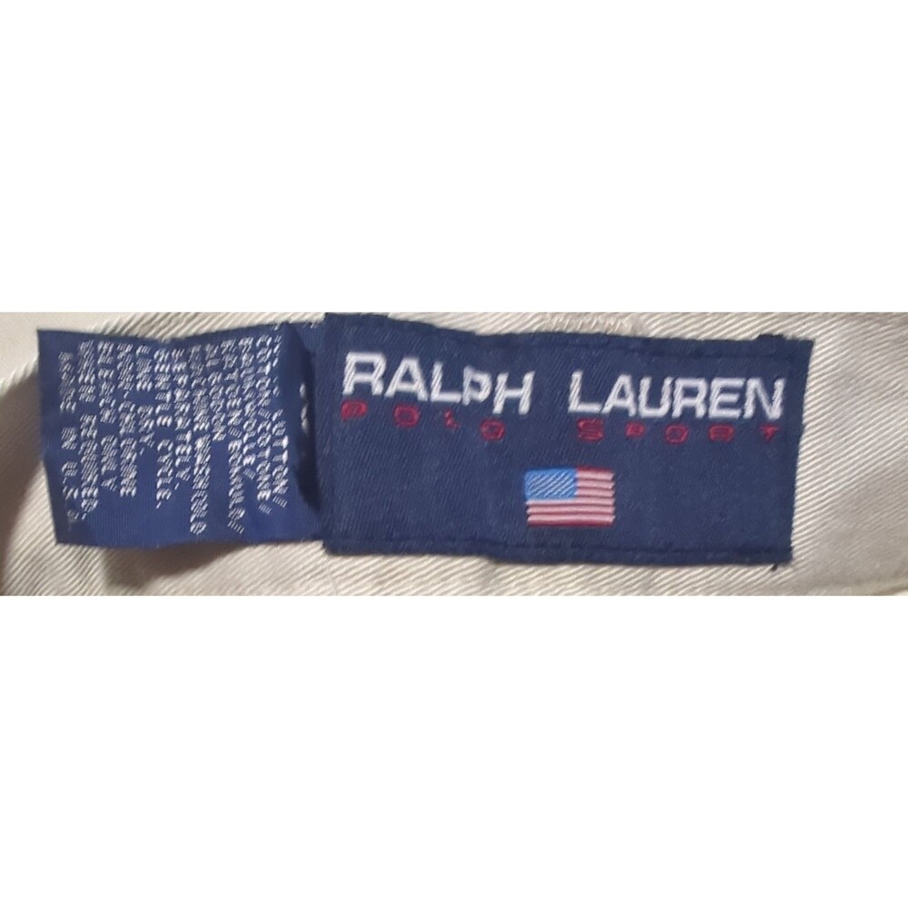 Ralph Lauren Polo Sport VTG 90s Khaki Pleated Chino Shorts Womens Sz 10 Made USA - Picture 4 of 9